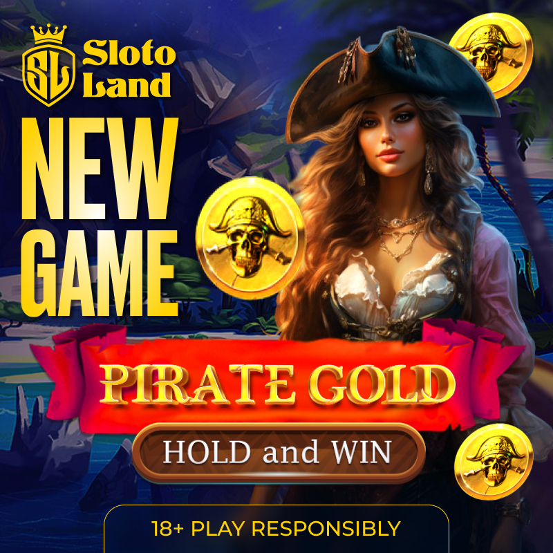 Захватите сокровища в новой игре Pirate Gold Hold and Win на SlotoLand!