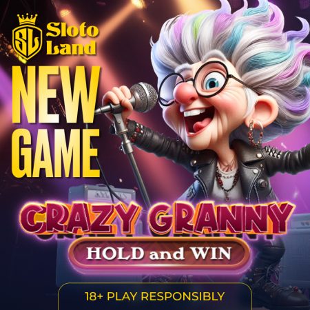 Рок-н-ролл и большие выигрыши в новой игре «Crazy Granny» на SlotoLand!